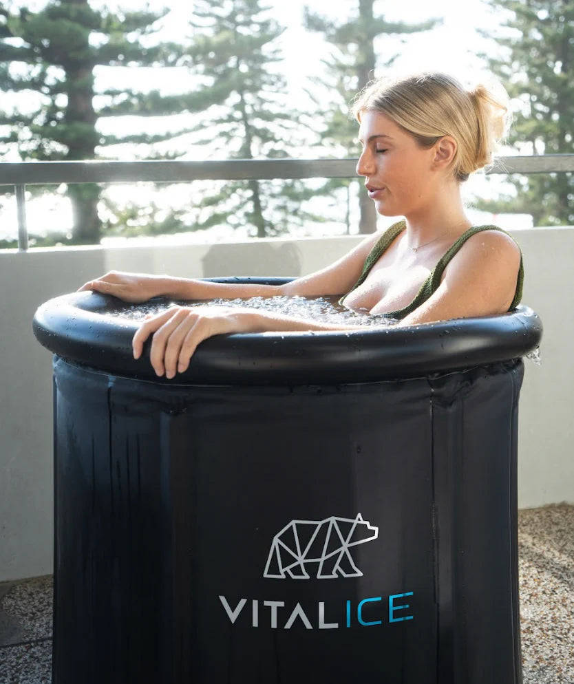What temperature should an ice bath be for health benefits and safety?