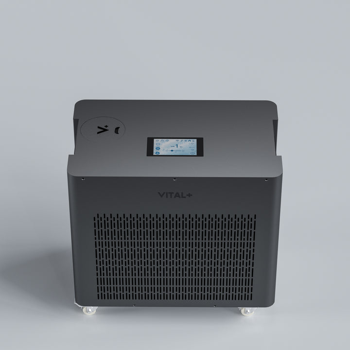 Top angled view of the Vital+ Black Ultra ICE Chiller