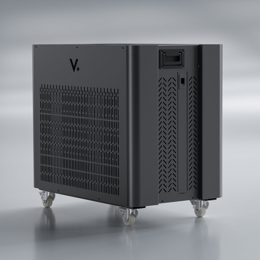 Angled side view of the Vital+ Black Ultra ICE Chiller