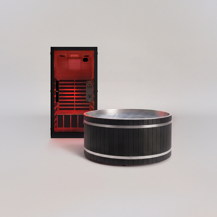 XEN Infrared Sauna + Duo Cedar Cold Plunge