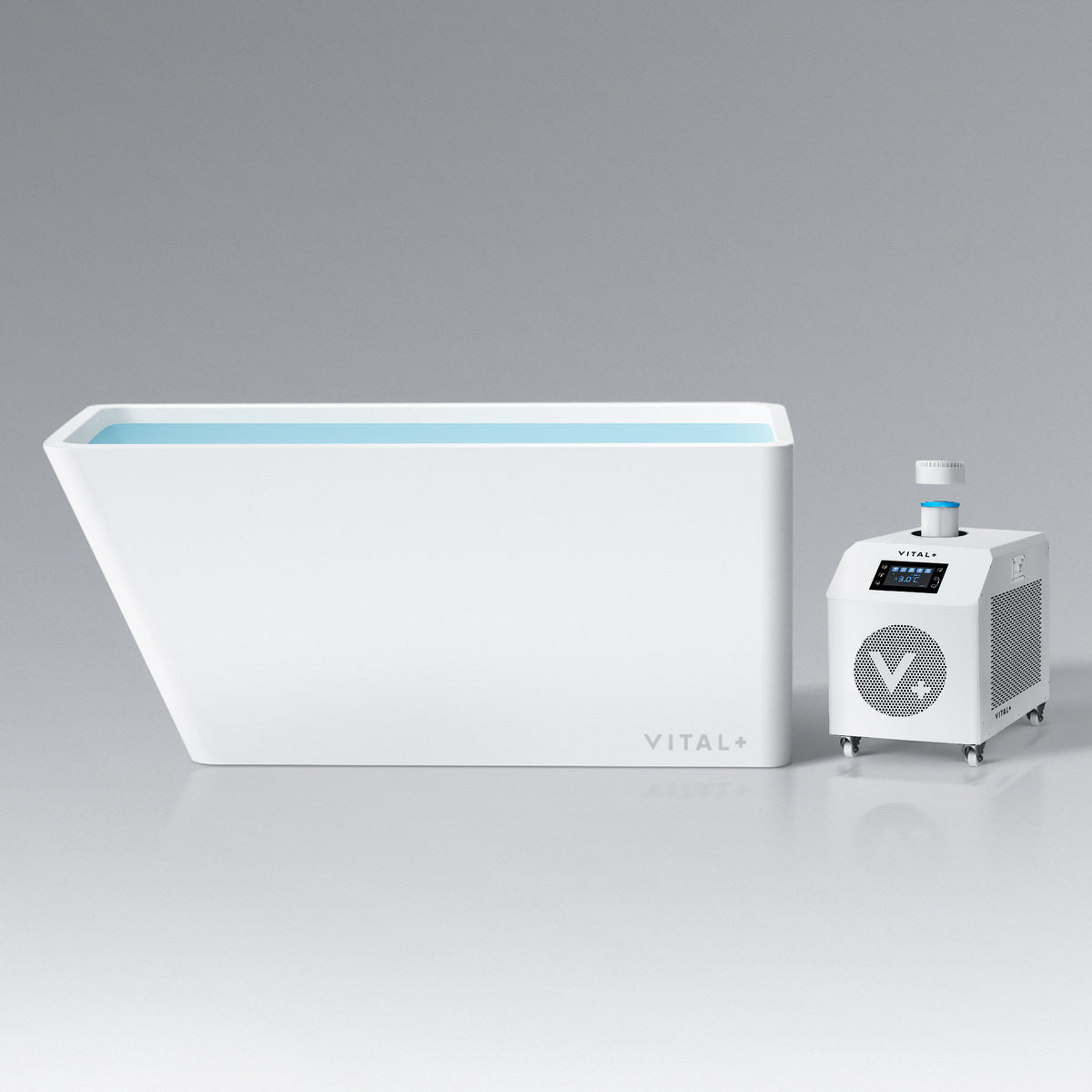 <p>No plumbing. No special installation. The Vital+ Acrylic Tub and Ultra Max Chiller arrive ready to go with a true all-in-one, plug-and-plunge design. Just fill it with water, plug it into a standard outlet, and you're ready for cold or hot therapy in minutes—perfect for homes, clinics, and training facilities alike.</p>