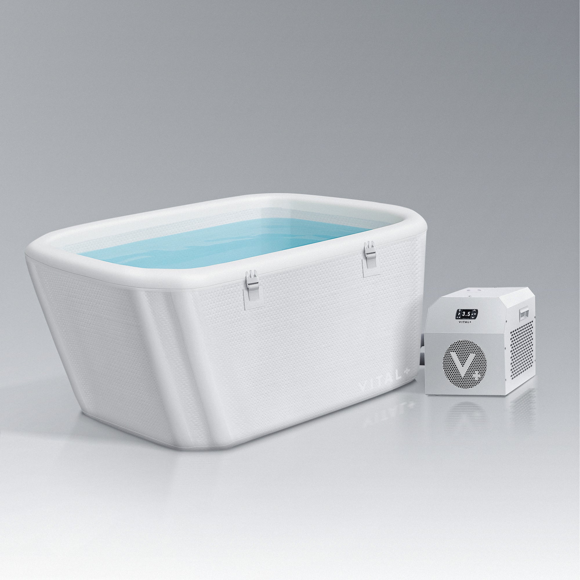 Arctic White Ice Bath + Ultra X2 Chiller – VITALPLUS US